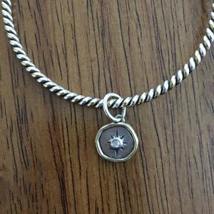 Waxing Poetic Sterling Silver & Brass 'Wandering Star' Charm